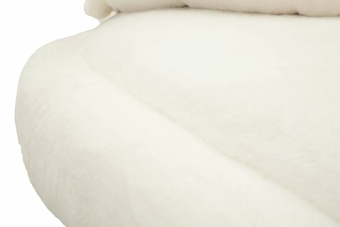 Divano design bianco e oro 133x68x69h cm - Casier