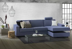 Divano design blu 280x95x90h cm - Ametrino