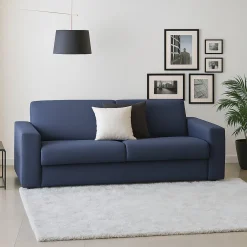 Divano design blu 200x95x90h cm - Azier