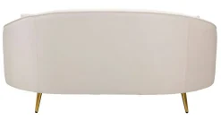 Divano design crema e oro 148x84x68h cm - Gupta