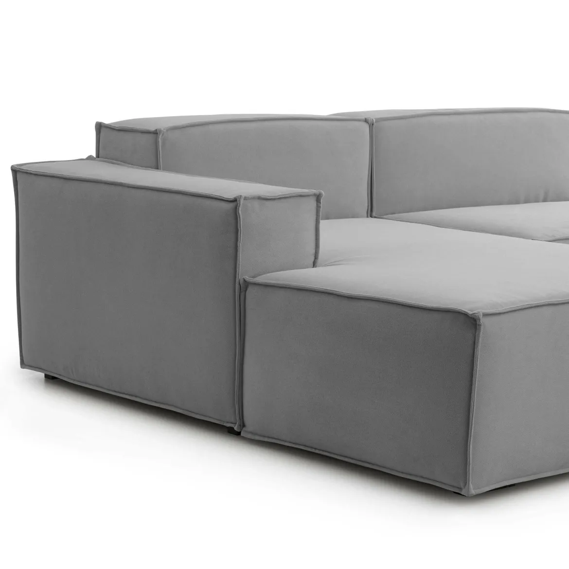 Divano design grigio 240x170x70h cm - Assurte