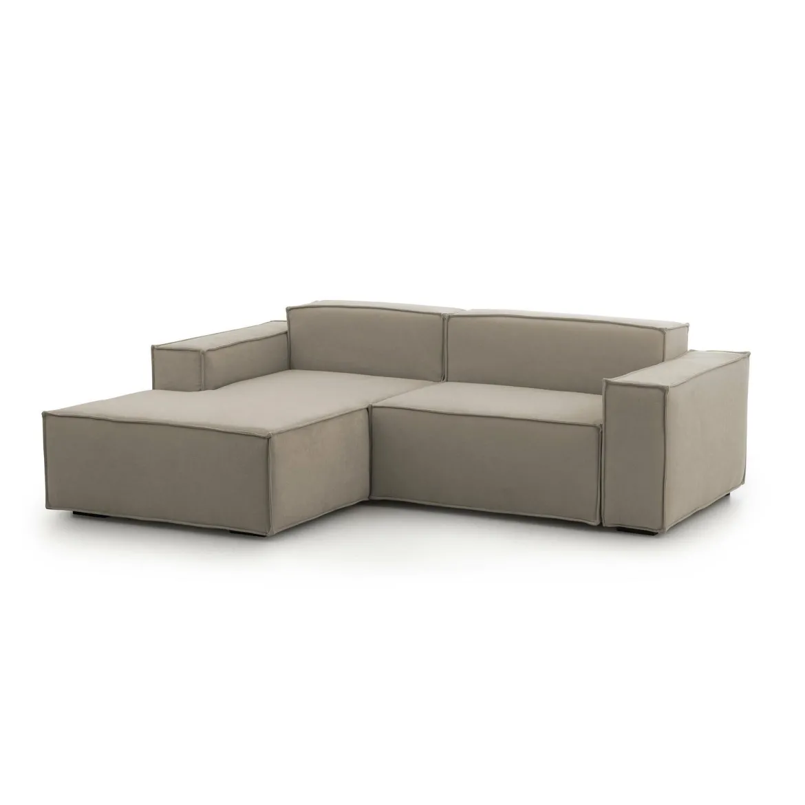 Divano design tortora 240x170x70h cm - Assurte