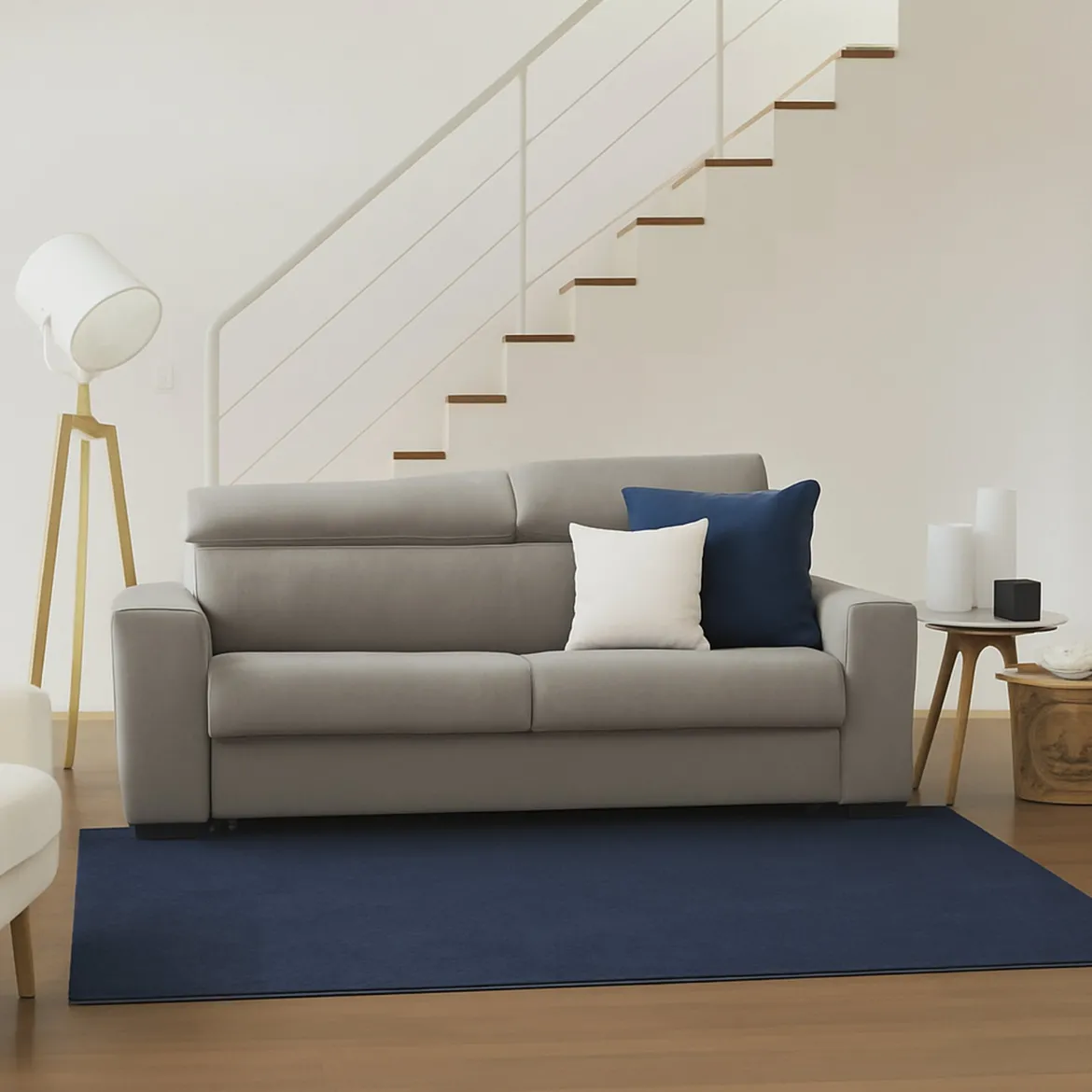 Divano elegante tortora 180x95x90h cm - Arki