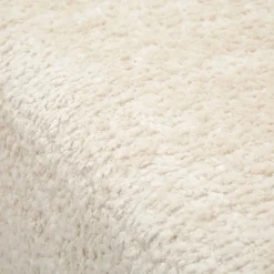 Divano Fisso 2 Posti Bianco Crema oro Effetto Velluto Trapuntato Cuscini Inclusi 130x83x91h cm, Braccioli - Diskit