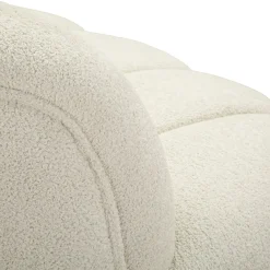 Divano Fisso 2 Posti Bianco Posti a Sedere 2 Materiale Struttura in Legno Nobilitato 82x58x147h cm, Altezza Seduta 40 cm - Alchi