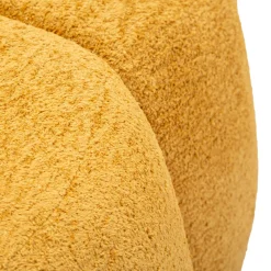 Divano Fisso 2 Posti Giallo Senape Posti a Sedere 2 Materiale Struttura in Legno Nobilitato 82x58x147h cm, Altezza Seduta 40 cm - Alchi