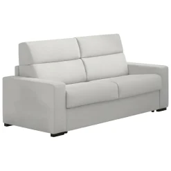 Divano Fisso 2 Posti Grigio Chiaro Sfoderabile Idrorepellente 200x95x100h cm, Lavabile Made in Italy - Letino
