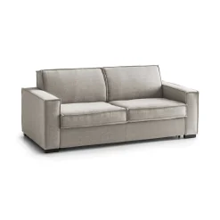 Divano lavabile tortora 180x95x90h cm - Ayramah