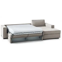 Divano letto angolare tortora 260x95cm - Afar