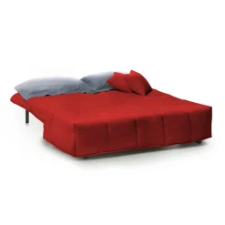 Divano letto comodo rosso 125x90cm - Ariska