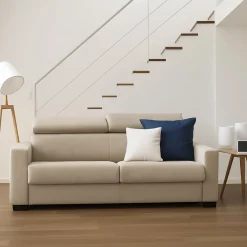 Divano letto compatto beige 200x95cm - Algo