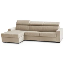 Divano letto compatto beige 260x95cm - Aloet