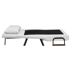 Divano letto compatto bianco 133x78cm - Calvin