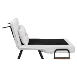 Divano letto compatto bianco 133x78cm - Calvin