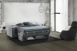 Divano letto compatto grigio 260x95cm - Allegria