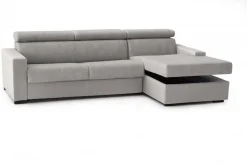 Divano letto compatto grigio 280x95cm - Allevatore