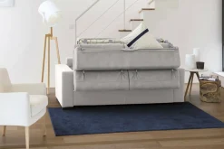 Divano letto compatto grigio 280x95cm - Allevatore