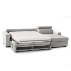 Divano letto compatto grigio 280x95cm - Allevatore