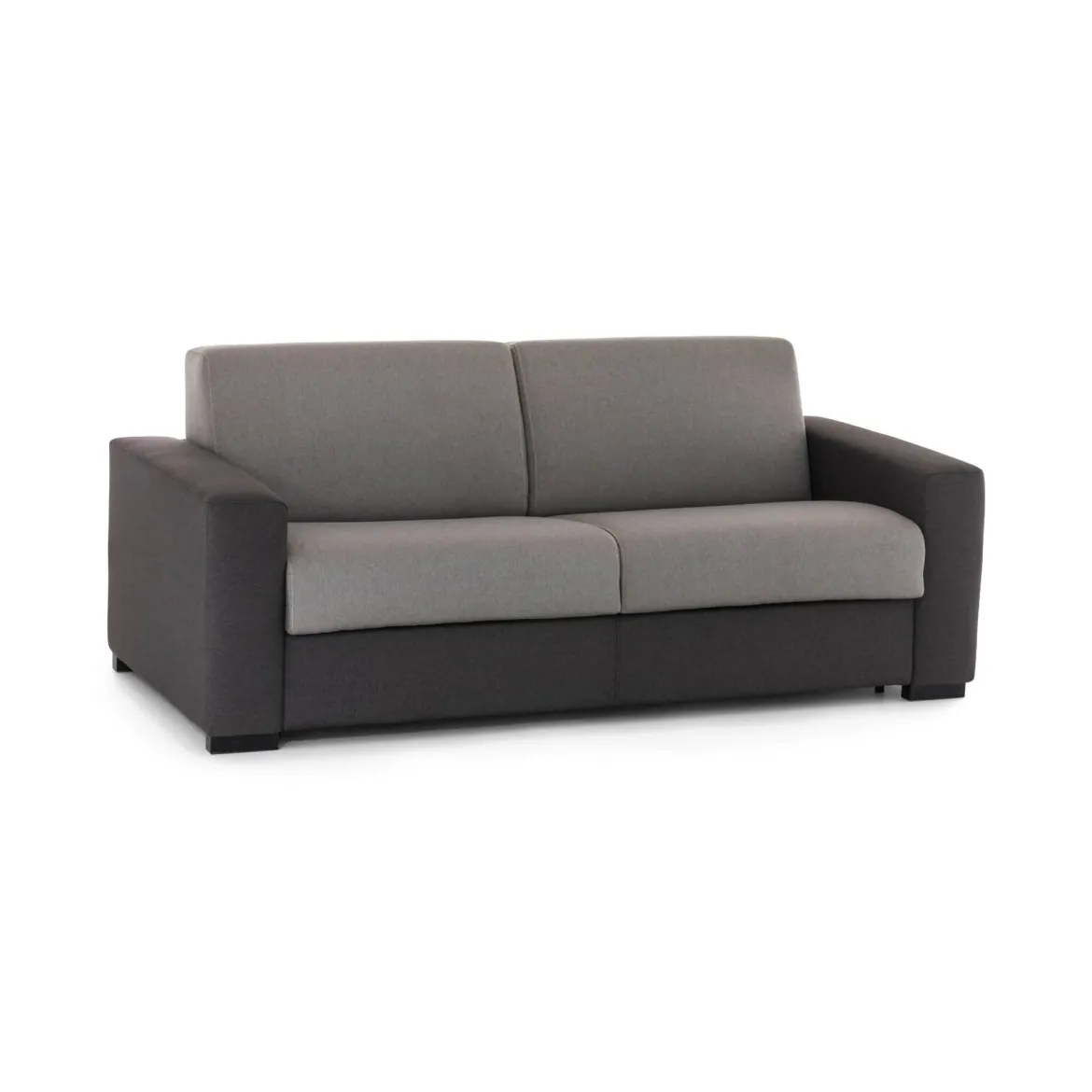 Divano letto compatto grigio e antracite 200x95cm - Zinnia