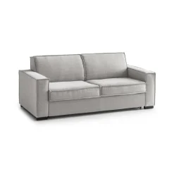 Divano letto con materasso grigio 180x95cm - Alisa