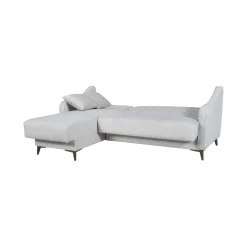 Divano Letto con Penisola Beige Contenitore 207x157 cm, Lavabile - Propata