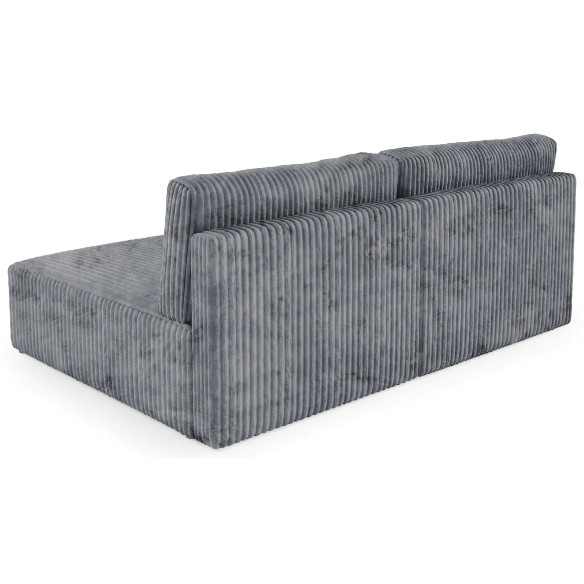 Divano Letto con Penisola Grigio Contenitore Cuscini Sfoderabili 210x149 cm, Reclinabile - Pergola