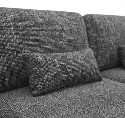 Divano Letto con Penisola Grigio Scuro Contenitore Reclinabile 245x185 cm, Reversibile - Ranco