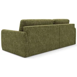 Divano Letto con Penisola Verde Salvia Contenitore Reclinabile 207x148 cm, Reversibile - Pagno