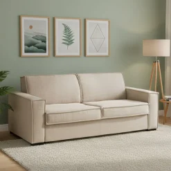 Divano letto contenitore beige 180x95cm - Alisa