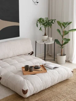 Divano letto contenitore bianco 120x75cm - Surigae