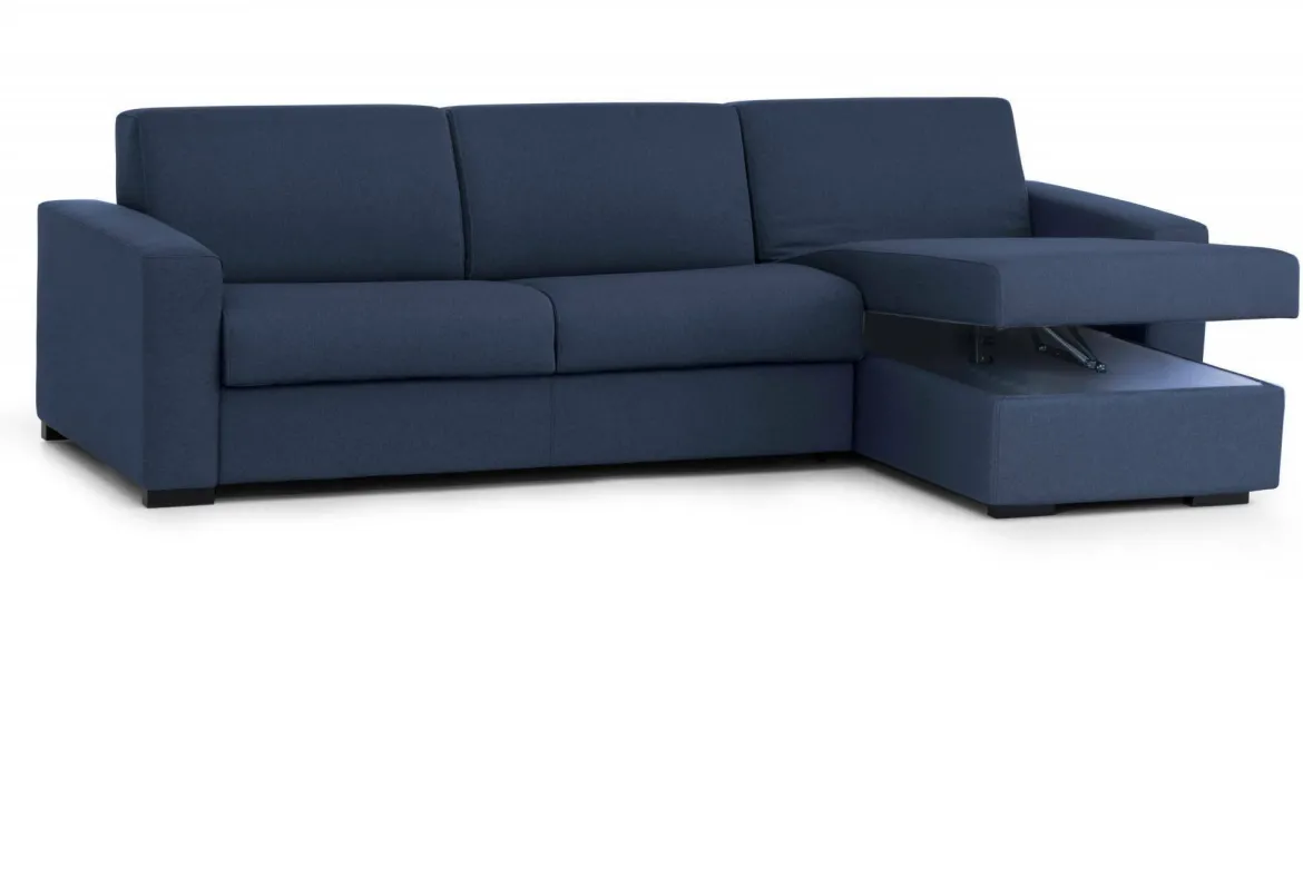Divano letto contenitore blu 280x95cm - Alibabah