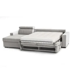 Divano letto contenitore grigio 260x95cm - Aloet