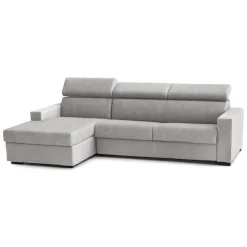 Divano letto contenitore grigio e antracite 160x95cm - Alcatraz