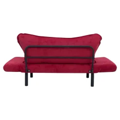 Divano letto contenitore rosso 140x65cm - Hone