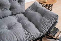 Divano letto design grigio 155x70cm - Guchol