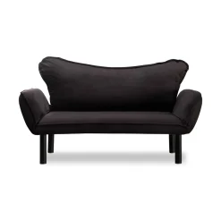 Divano letto design nero 140x65cm - Hone