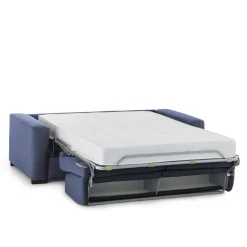 Divano letto due piazze blu 180x95cm - Asimi