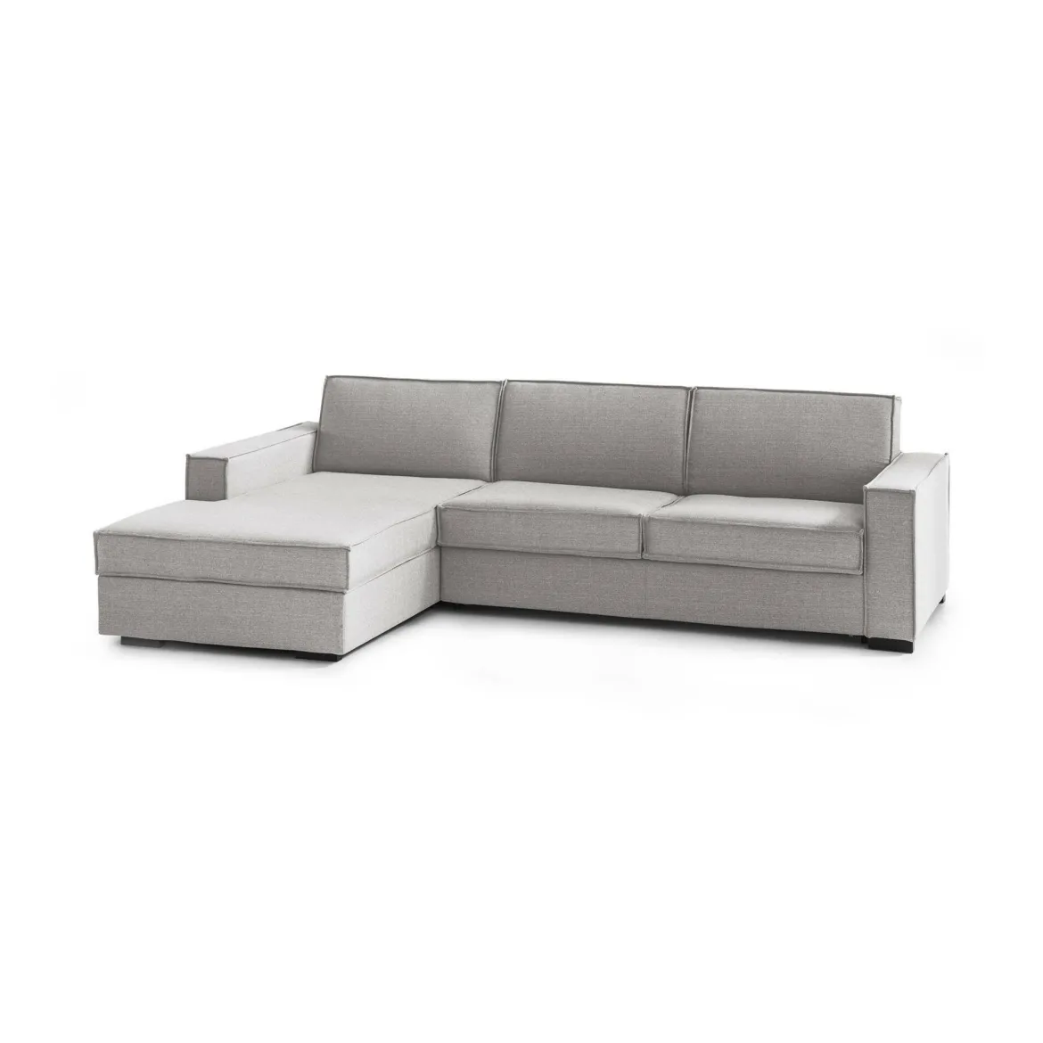 Divano letto due piazze grigio 260x95cm - Albenga