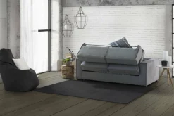 Divano letto due piazze grigio 260x95cm - Albenga