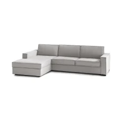 Divano letto due piazze grigio 280x95cm - Allaida