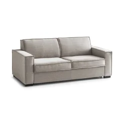 Divano letto due piazze tortora 220x95cm - Asteroide
