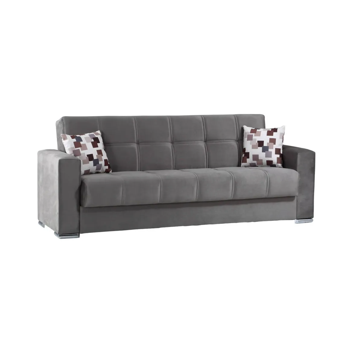 Divano letto in legno grigio 226x85cm - Arbano