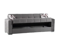 Divano letto in legno grigio 226x85cm - Arbano