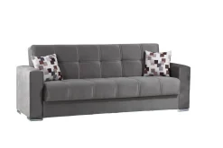 Divano letto in legno grigio 226x85cm - Arbano