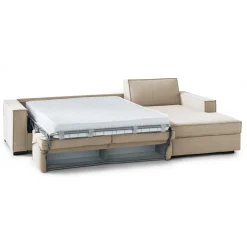 Divano letto in legno massello blu 165x90cm - Antal