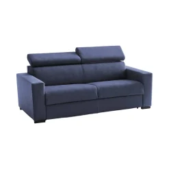 Divano letto in legno massello blu 260x95cm - Albenga