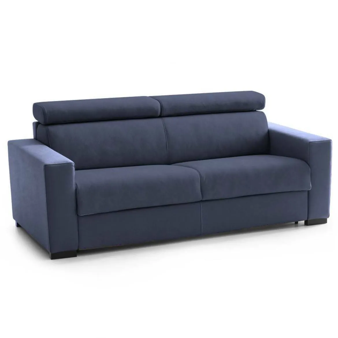 Divano letto in legno massello blu 260x95cm - Albenga