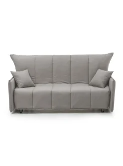 Divano letto in legno massello grigio 190x90cm - Ardis