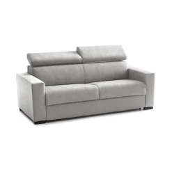 Divano letto in tessuto grigio 200x95cm - Amalfi