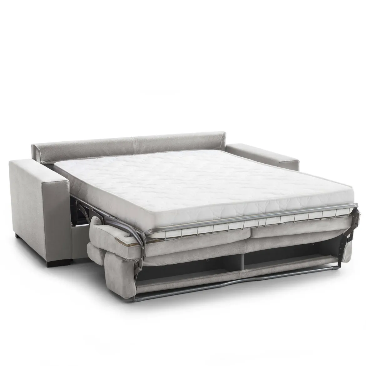 Divano letto in tessuto grigio 200x95cm - Amalfi